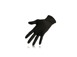 Handschoenen Nitril zwart 100 st.